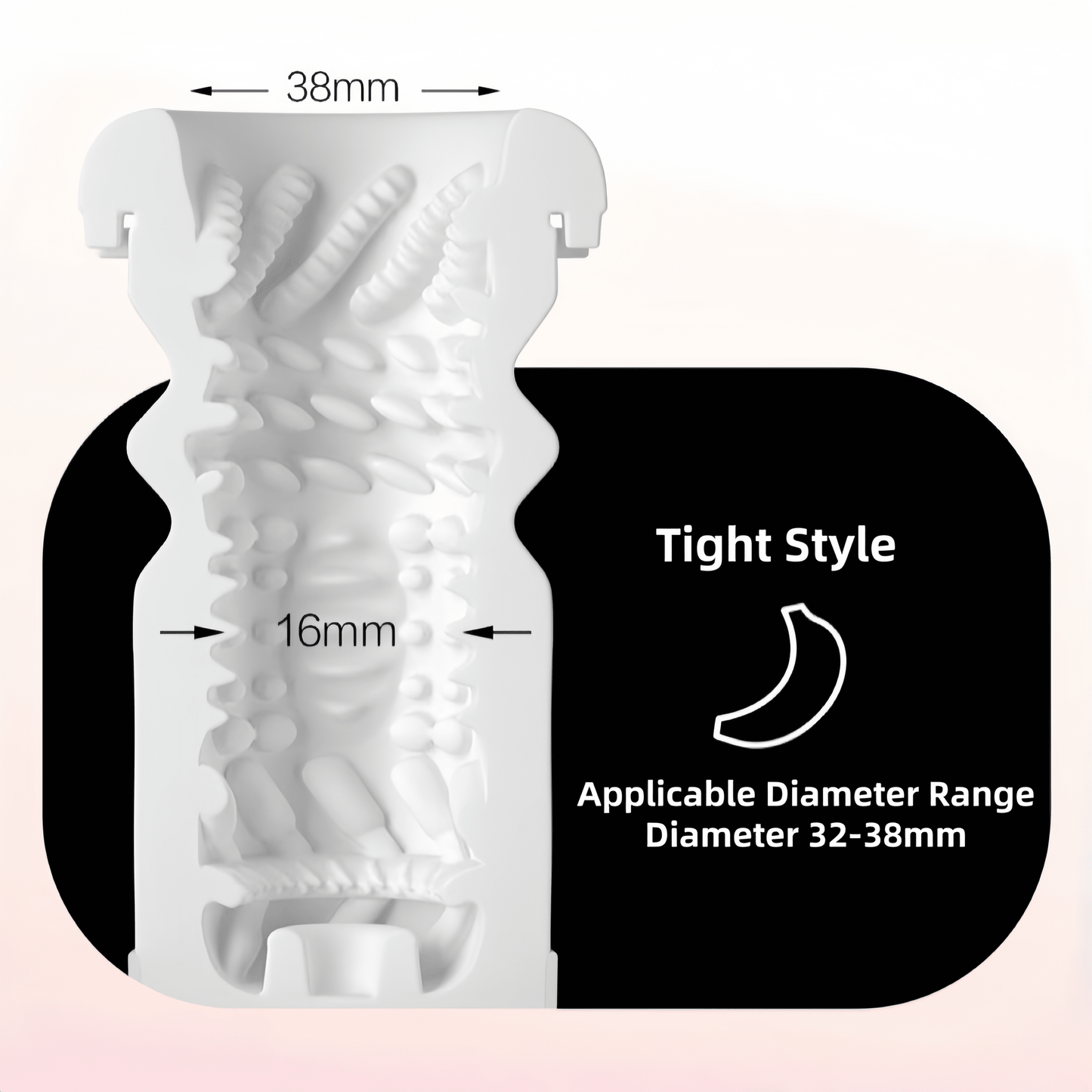 Three interchangeable soft-sleeve designs: basic, firm, and comfortable, to accommodate different size preferences and meet personalized needs.