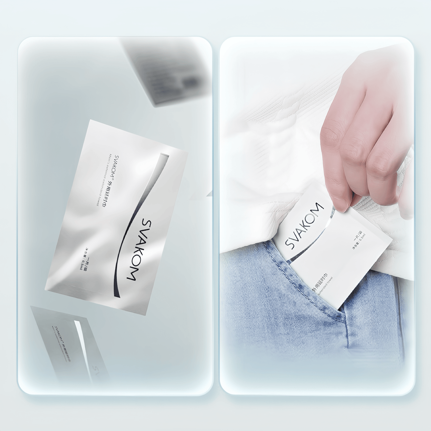 Single wet wipe unfolding effect - Cicada Wing thin portable design