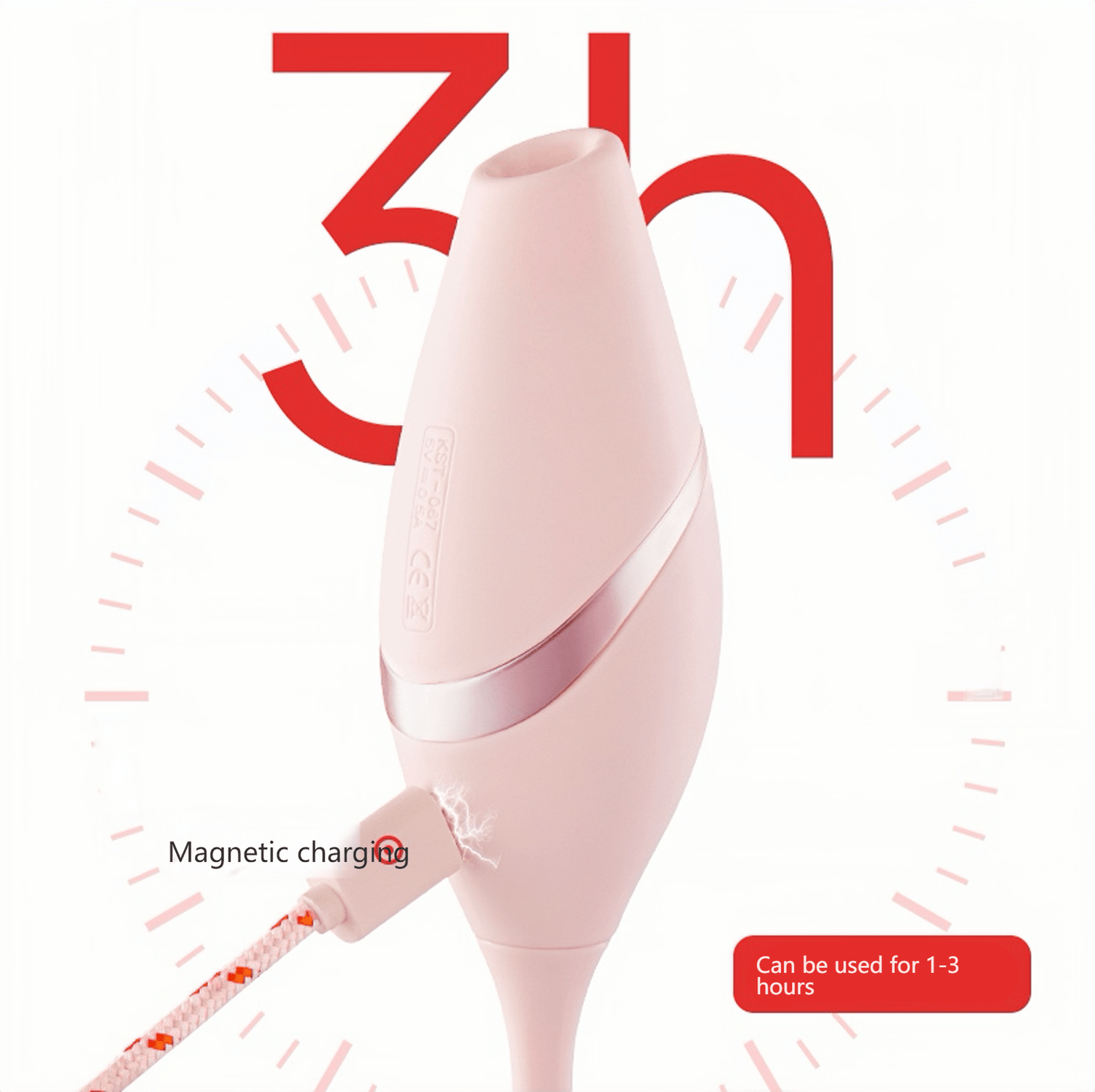 Magnetic fast charging technology, fully charged in about 2 hours, 1-3 hours of extended battery life