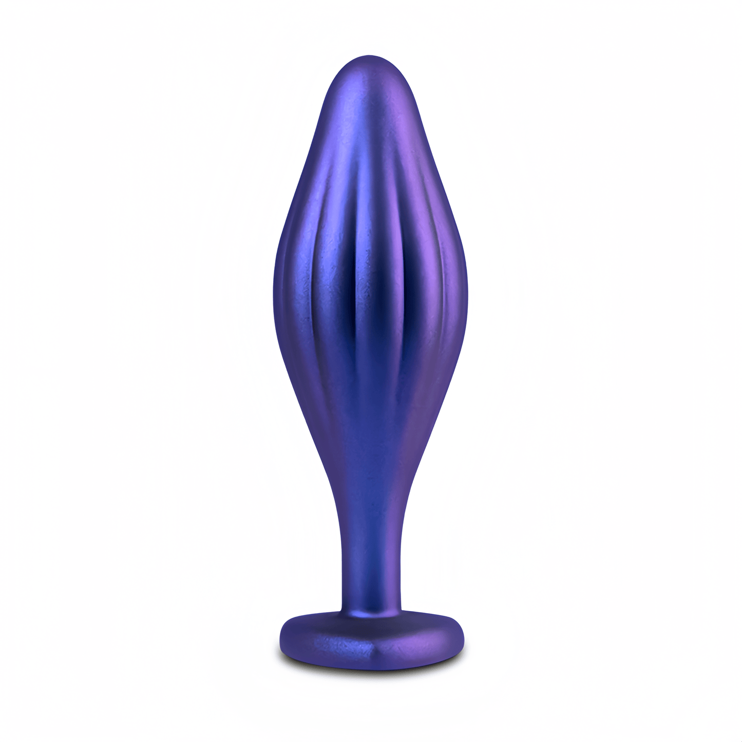 The Blush Apollo Spiral Anal Beads Earl Blue model is shown. Made of platinum-cured silicone with an Ultrasilk® coating for a smooth, satin-like finish.