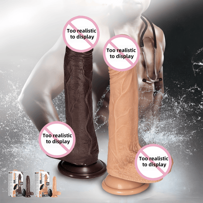 BLUSH Dr. Murphy/Dr. Gray Smart Retractable Remote Control Dildo Main Body Display. Made of platinum-cured silicone, molded from a real person, with a smooth Ultrasilk™ surface.