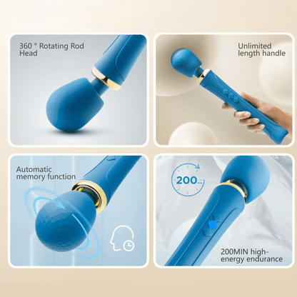 Multifunctional features: Use it as a massager and massage gun during the day, and as a sex toy and adult vibrator at night.