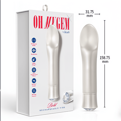 Encrusted with star diamonds, this vibrator measures 135.75mm x 31.75mm x 25.4mm, perfect for those seeking both visual beauty and emotional connection.