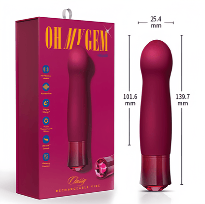 The rounded, spherical head allows for deep exploration of the G-spot. 135.75mm x 101.6mm x 25.4mm (Fully Fitted Design). Ideal for beginners seeking a gradual, progressive experience.