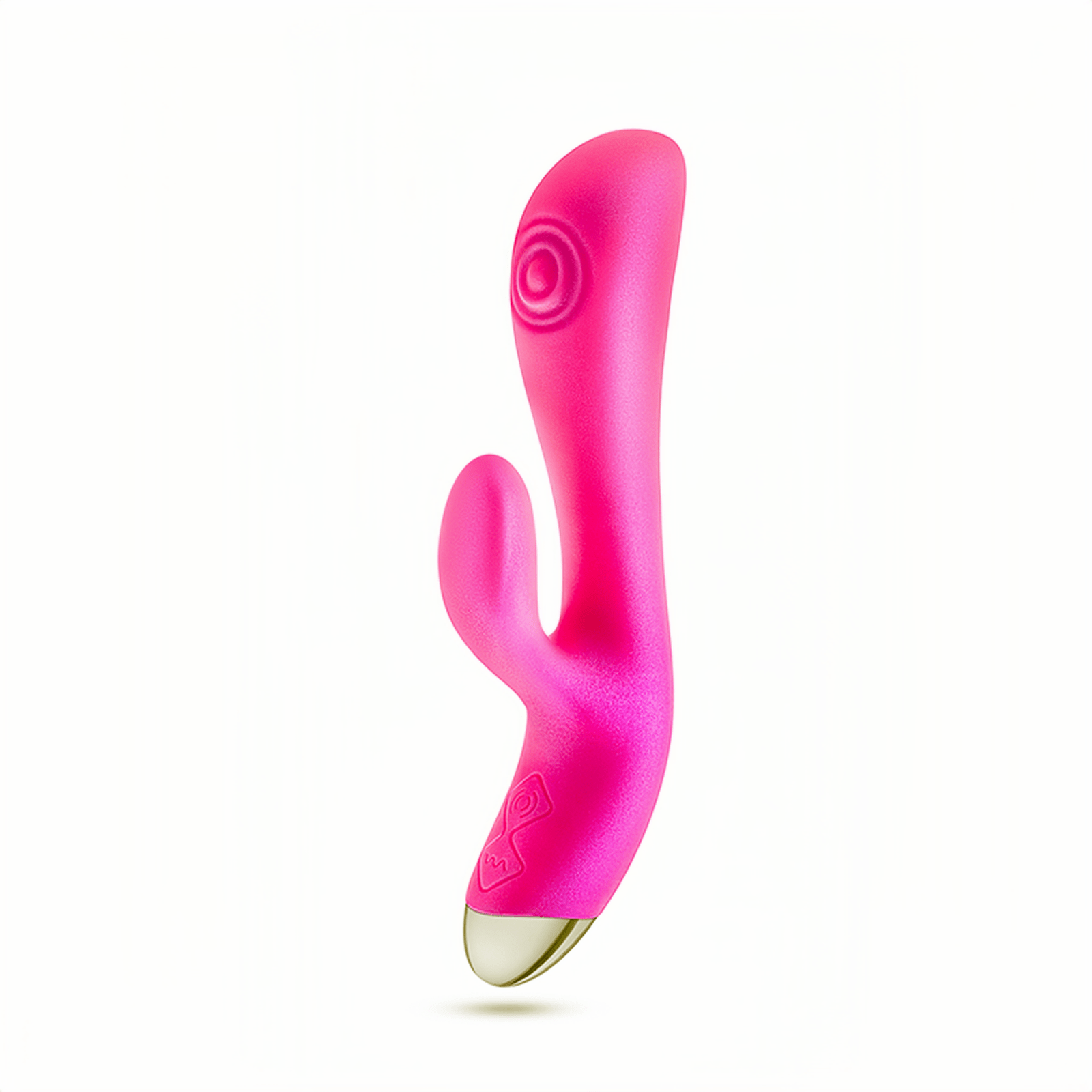 A close-up of the red Magic Finger Elf, specializing in G-spot massage and C-spot arousal, with external rubbing and internal vibrations simultaneously triggering orgasm.