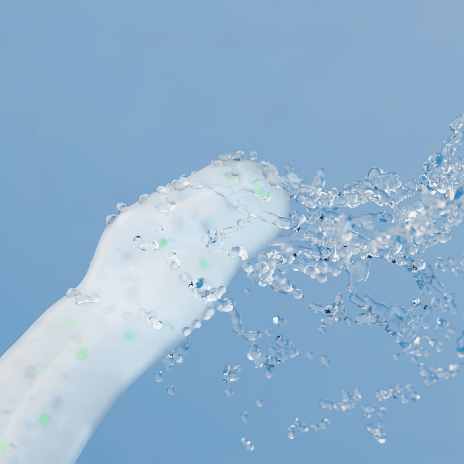 Close-up of the platinum-cured liquid silicone material. FDA-certified, food-grade, and similar to baby pacifiers, its Shore hardness of 15A is close to human soft tissue, ensuring no pressure when inserte