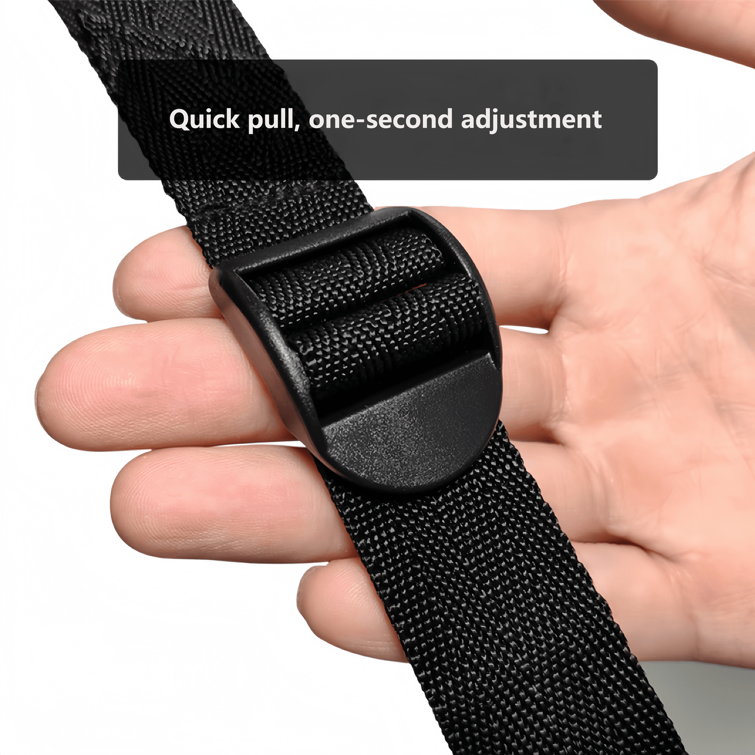 Waist adjustment demonstration: Maximum adjustment length 69cm, suitable for a variety of body shapes, with a one-second quick-pull design.