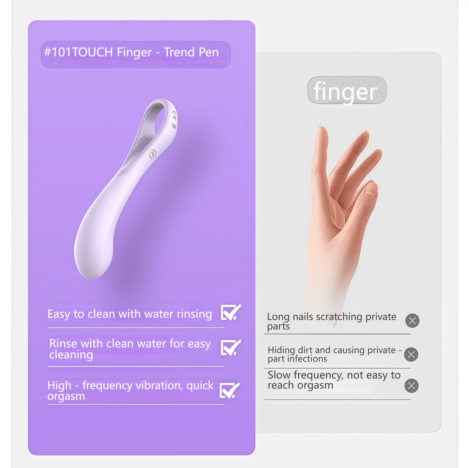 Compared to traditional finger manipulation, high-frequency vibration is more hygienic and efficient.