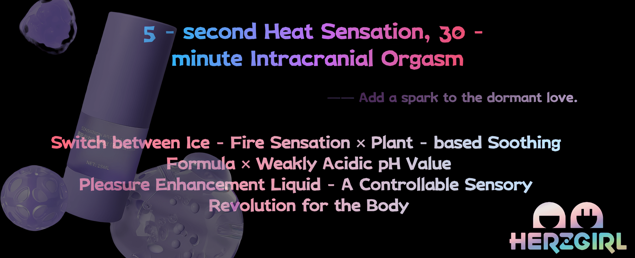 Brand concept: Exploring the universe of pleasure, from nothingness to the liberation of all five senses.