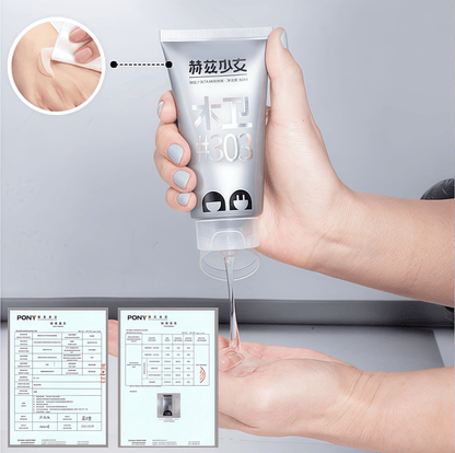 Product packaging: 80ml capacity, one-touch opening design, inverted for quick access