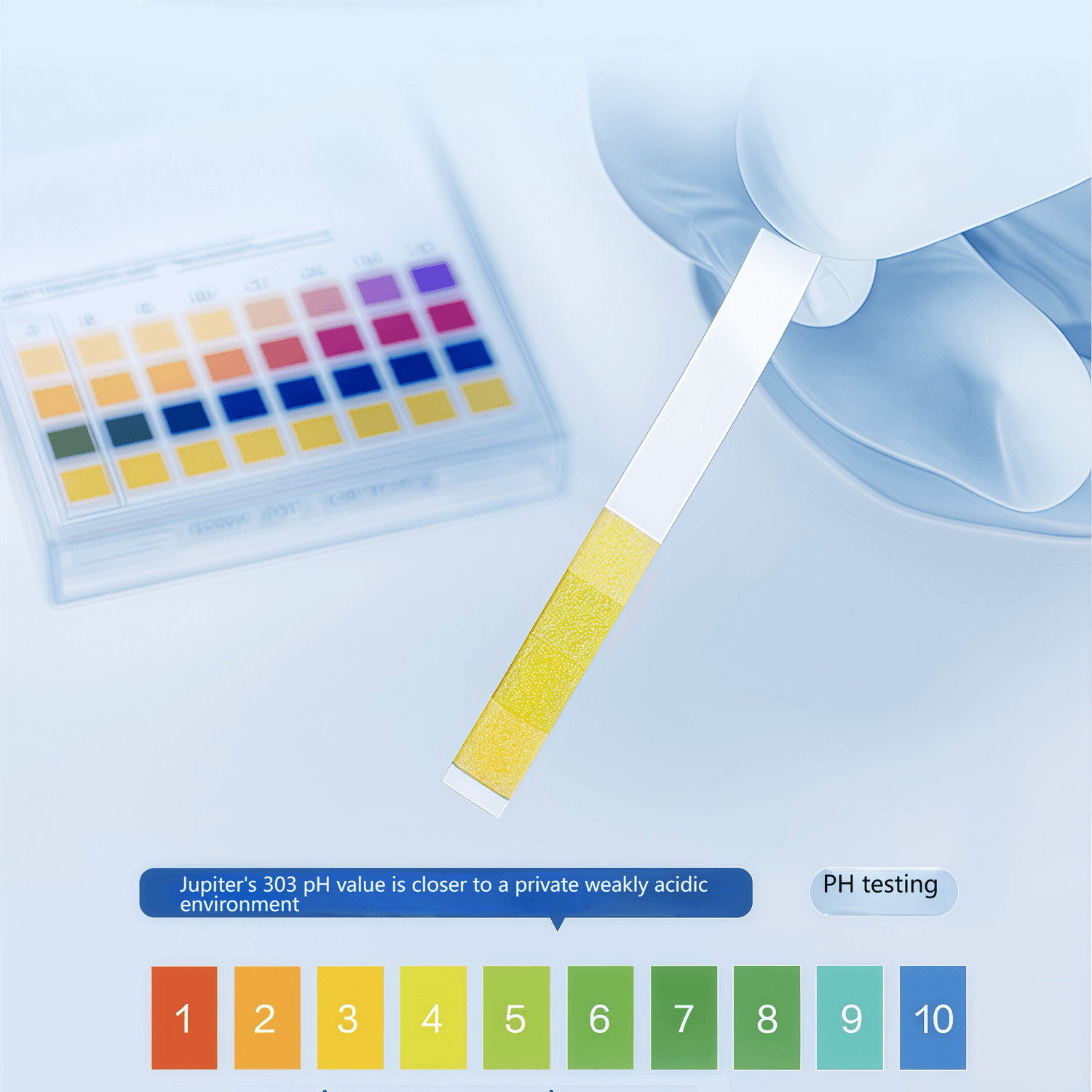 Weakly acidic pH test (3.8-4.5), close to the natural pH of the vagina, maintaining healthy vaginal flora