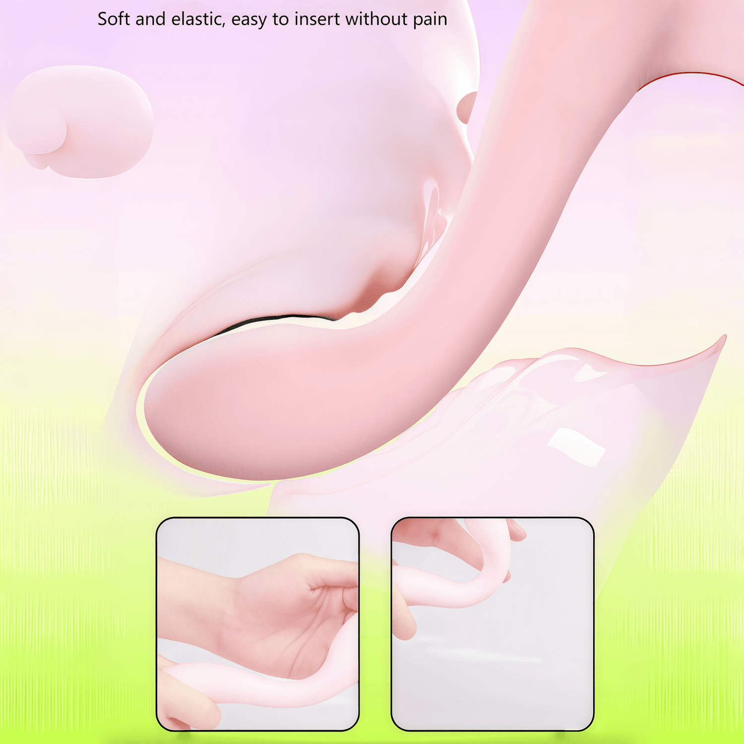 G-spot stimulation function demonstration: curved design precisely stimulates sensitive spots