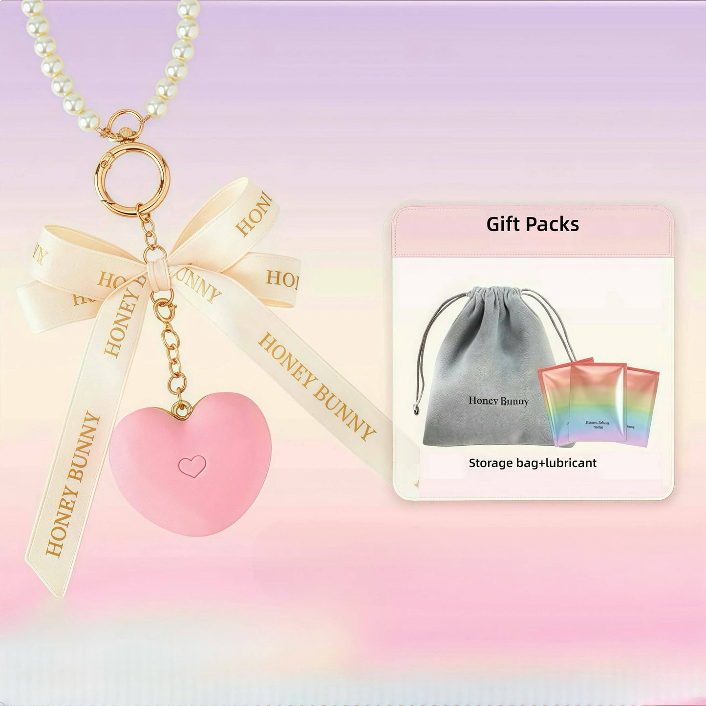 The honeybunny Ji Bai Tu Sweet Core II comes in a dreamy pink color. The gift packaging is recommended for couples, making it a perfect surprise gift for a more intimate moment.