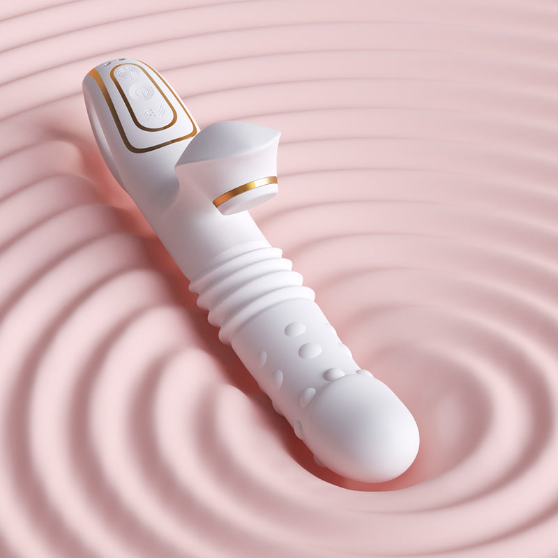 Close-up of the double-row rotating beads, simulating a real massage experience, strengthening pelvic floor muscle contractions, and improving postpartum relaxation.