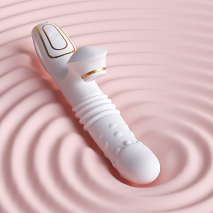 Close-up of the double-row rotating beads, simulating a real massage experience, strengthening pelvic floor muscle contractions, and improving postpartum relaxation.