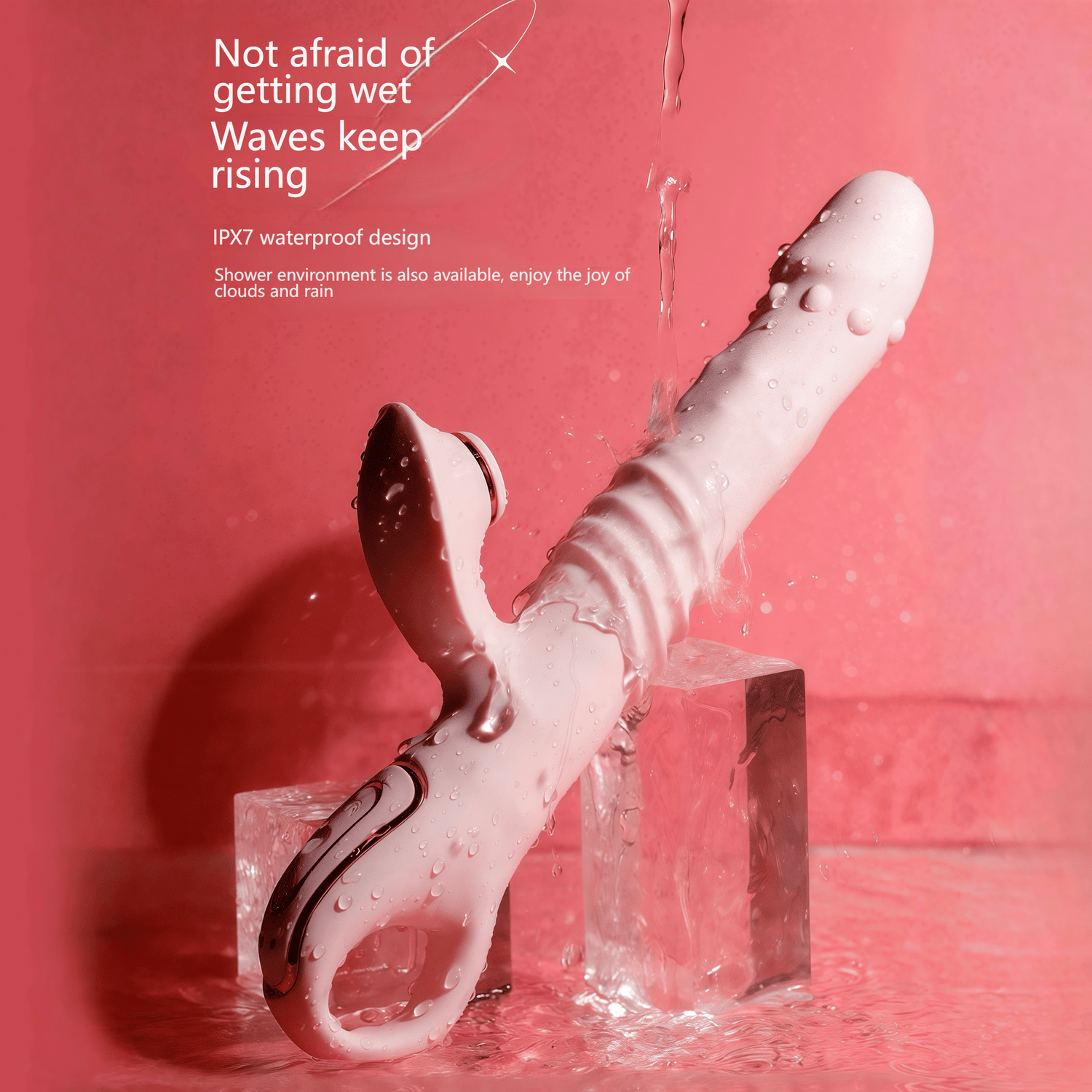 IPX6 waterproof performance test, ensuring worry-free use in the shower and easy cleaning.