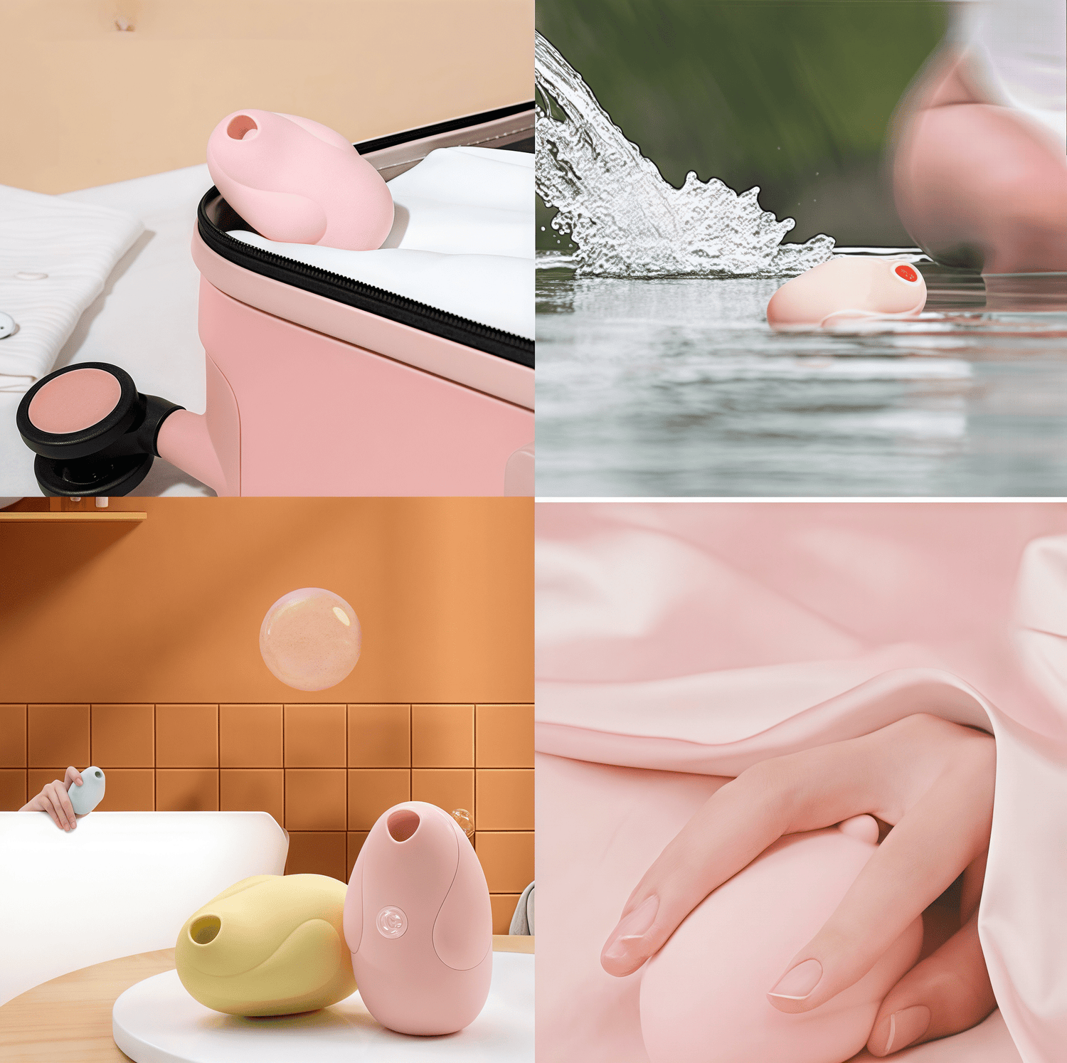 Multi-scenario puzzle: Covers bedroom, travel, and bathroom use.