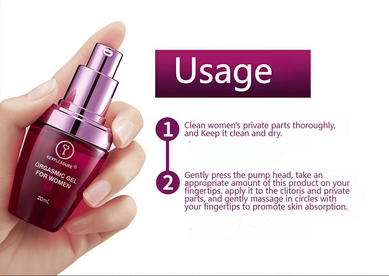 For couples: Use 5-10 minutes before sex to enhance sexual performance.