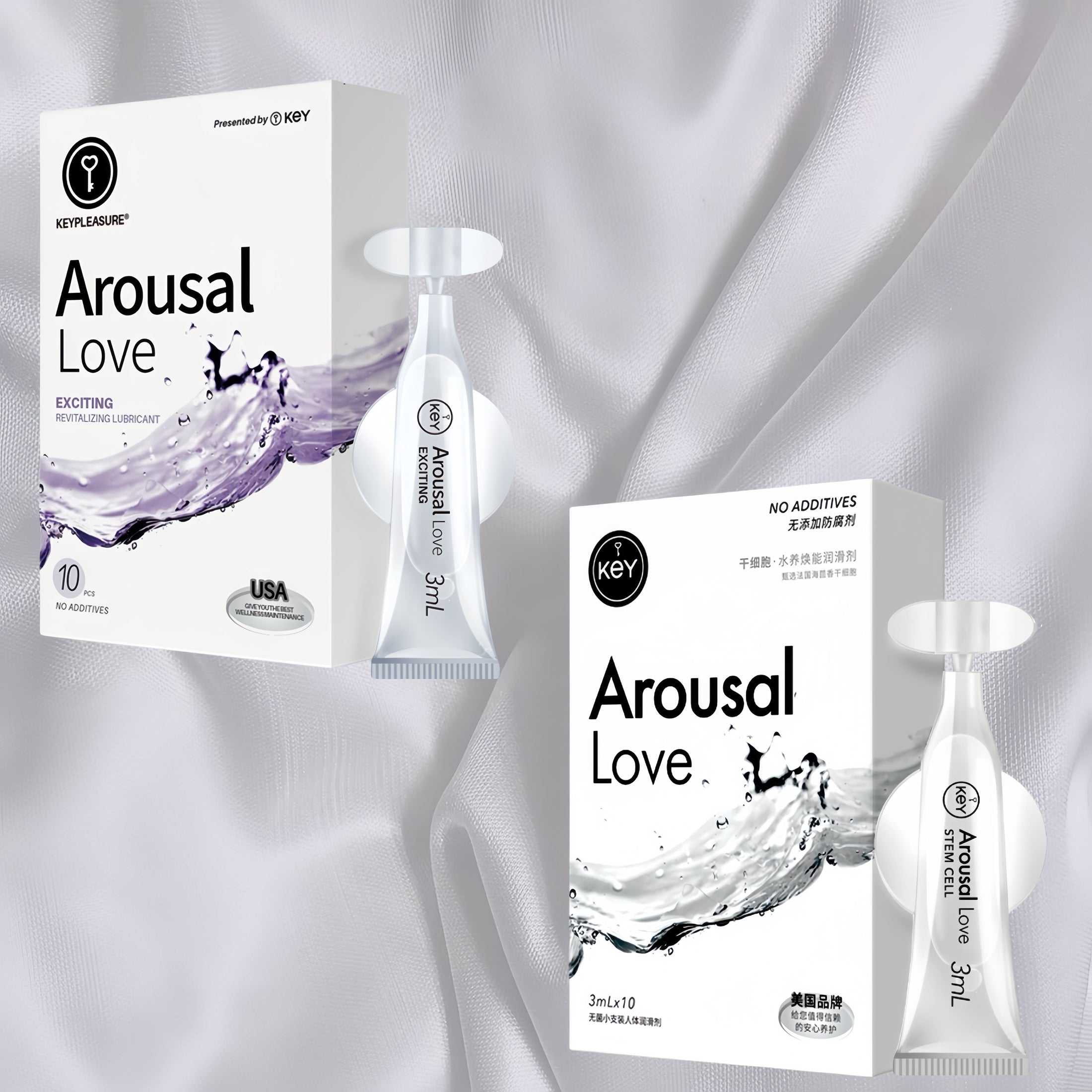 Comparison of two products: Glacier Water Repair vs. Pleasure Enhancement