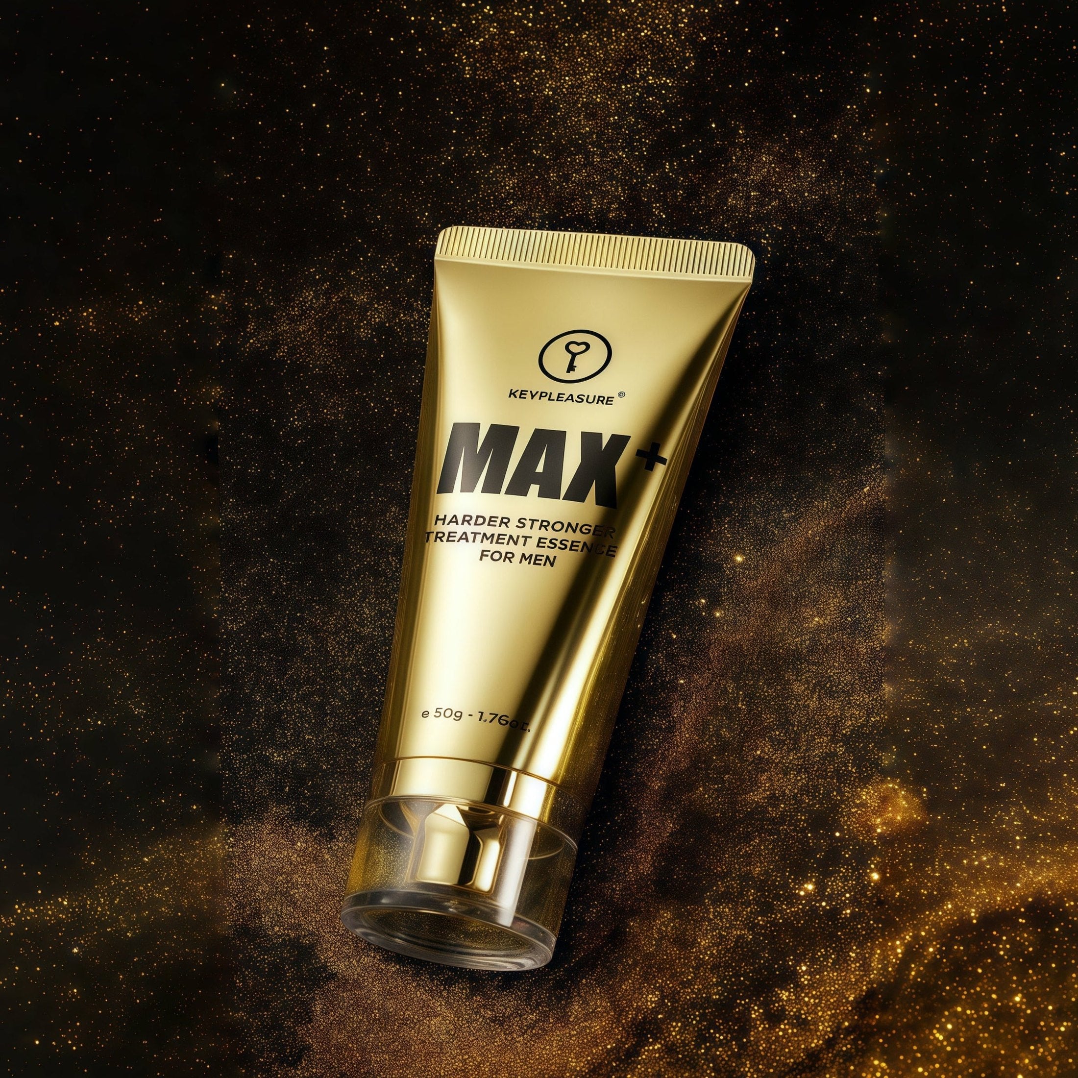 Close-up of the essence tube. The 50g capacity is perfect for easy use and storage.