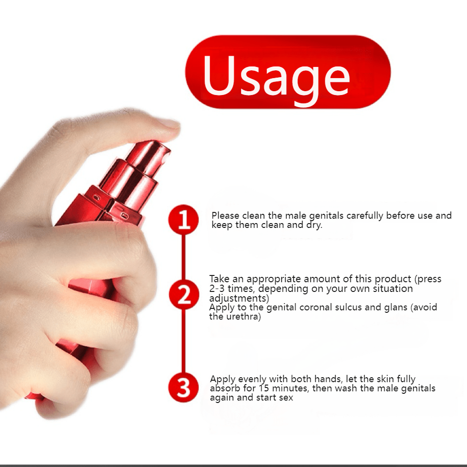 Usage demonstration: Apply to the coronal sulcus and glans penis, then rinse after 15 minutes.