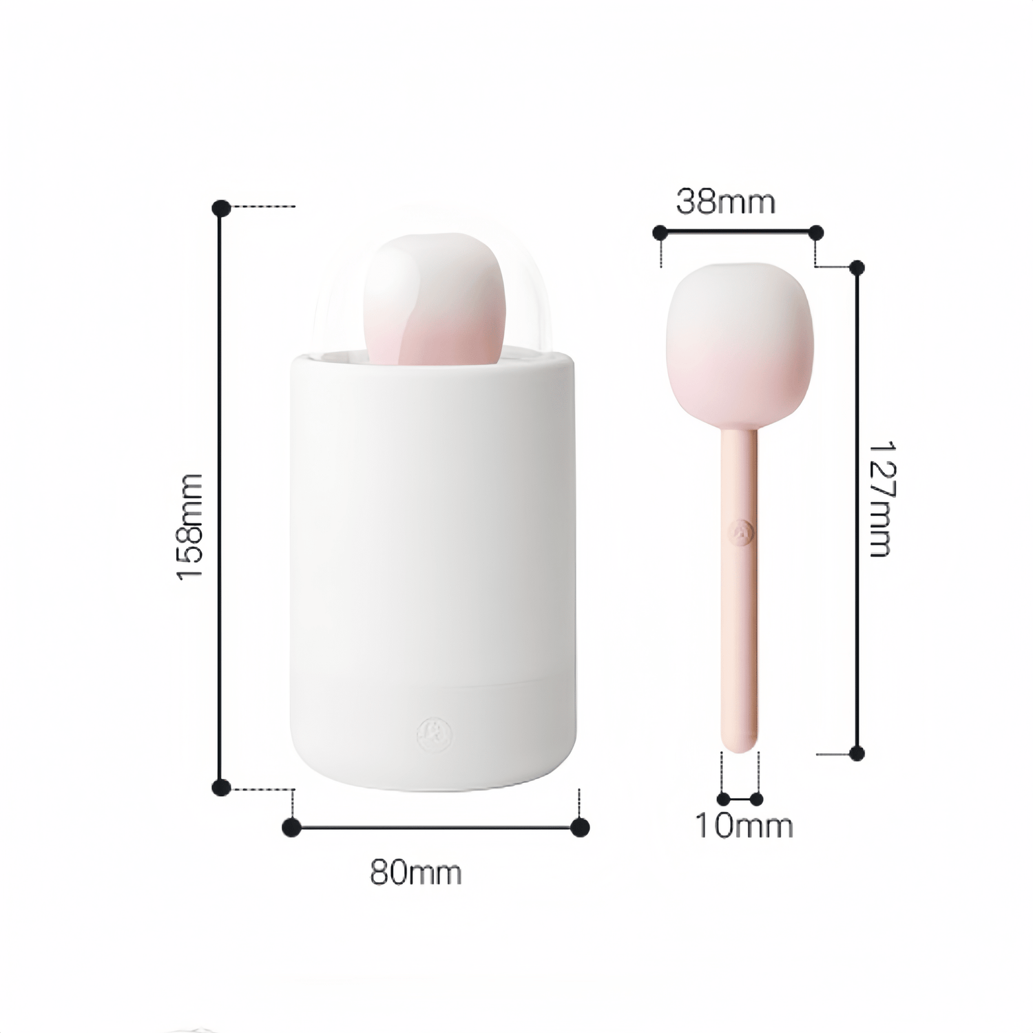 Dimensions shown, showing the actual size of the product