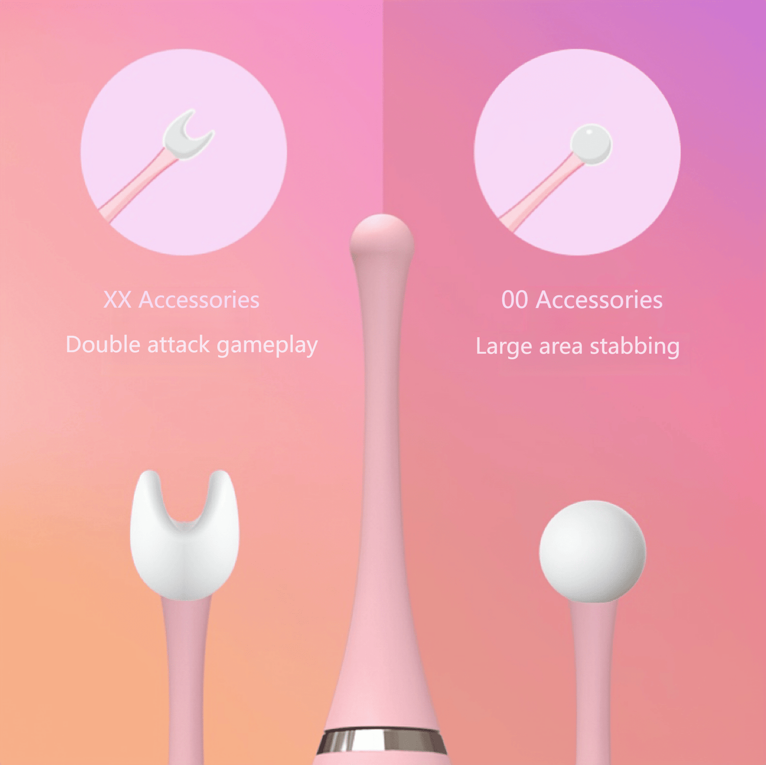 Accessory combination display. Supports pinching and rubbing accessories to unlock two teasing and two climax-enhancing experiences.