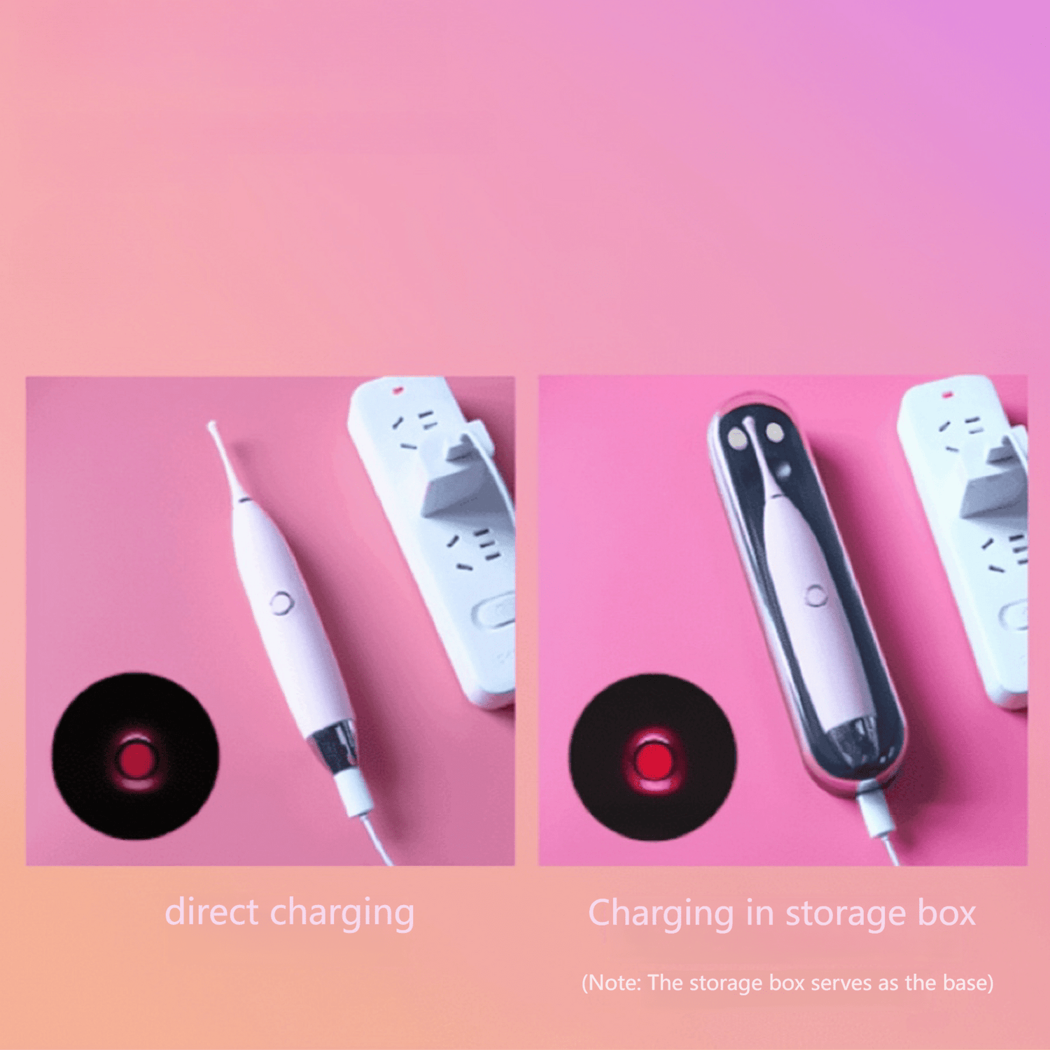 The integrated magnetic charging and storage case design allows for convenient charging and hygienic storage, allowing for immediate use.