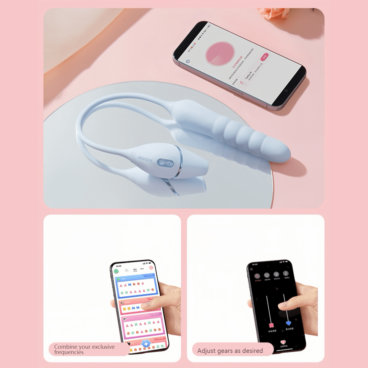 Custom waveform function: Create personalized stimulation patterns via the app.