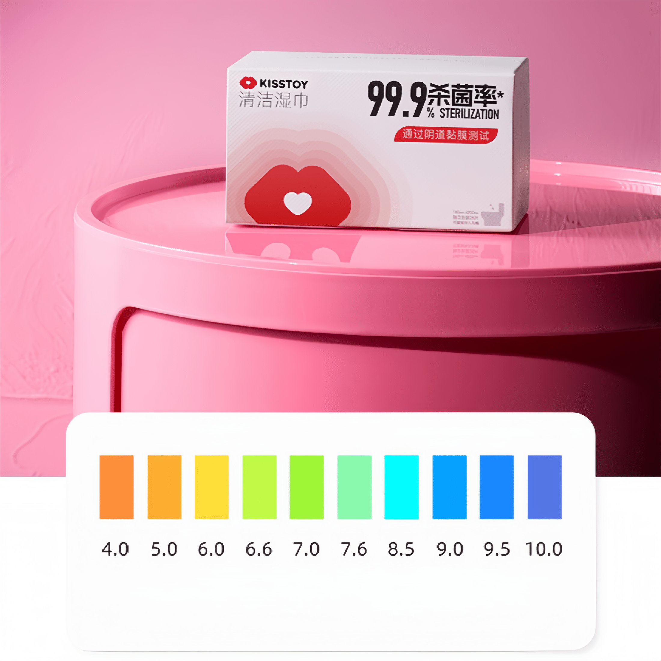 Weakly acidic pH tested (4.0-5.5), closely matching the natural environment of the private area and balancing the bacterial flora.