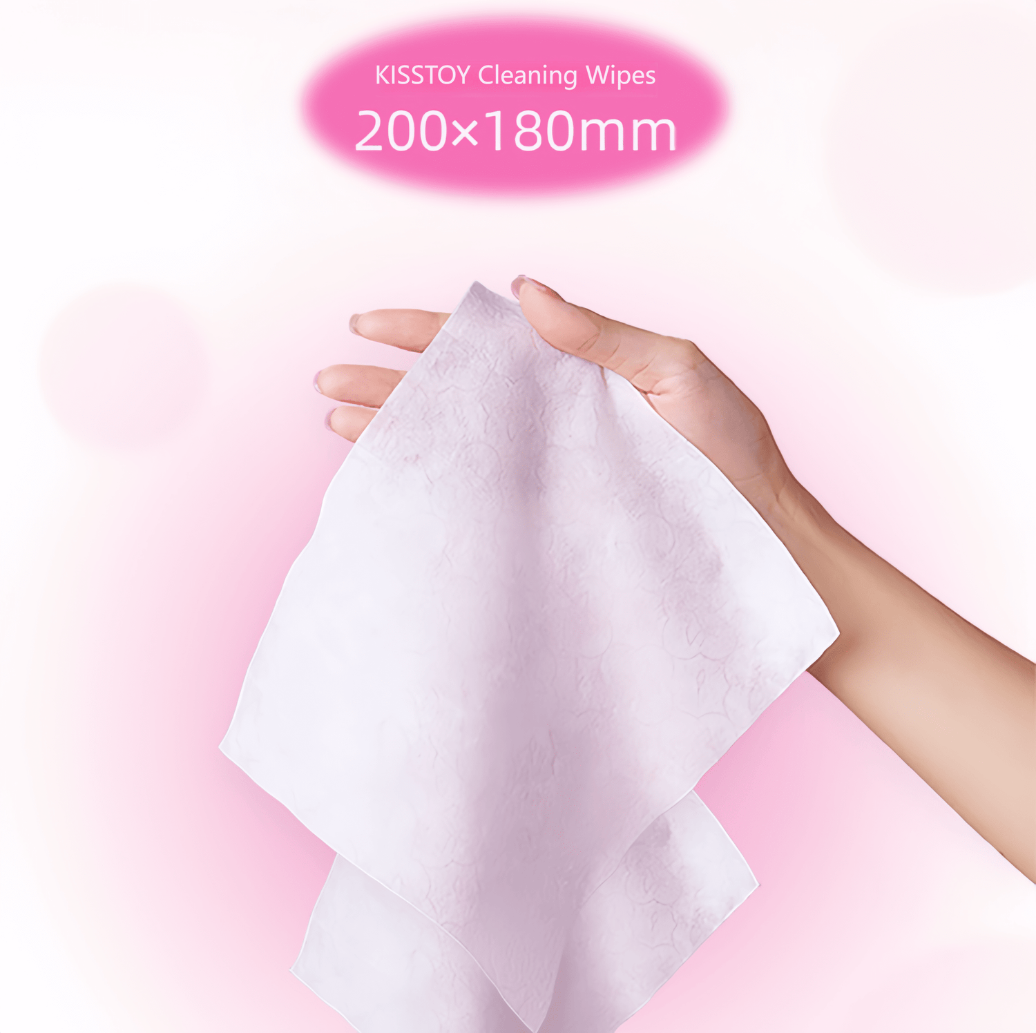Toilet-use wipes for post-use care. Large size for comprehensive cleaning.