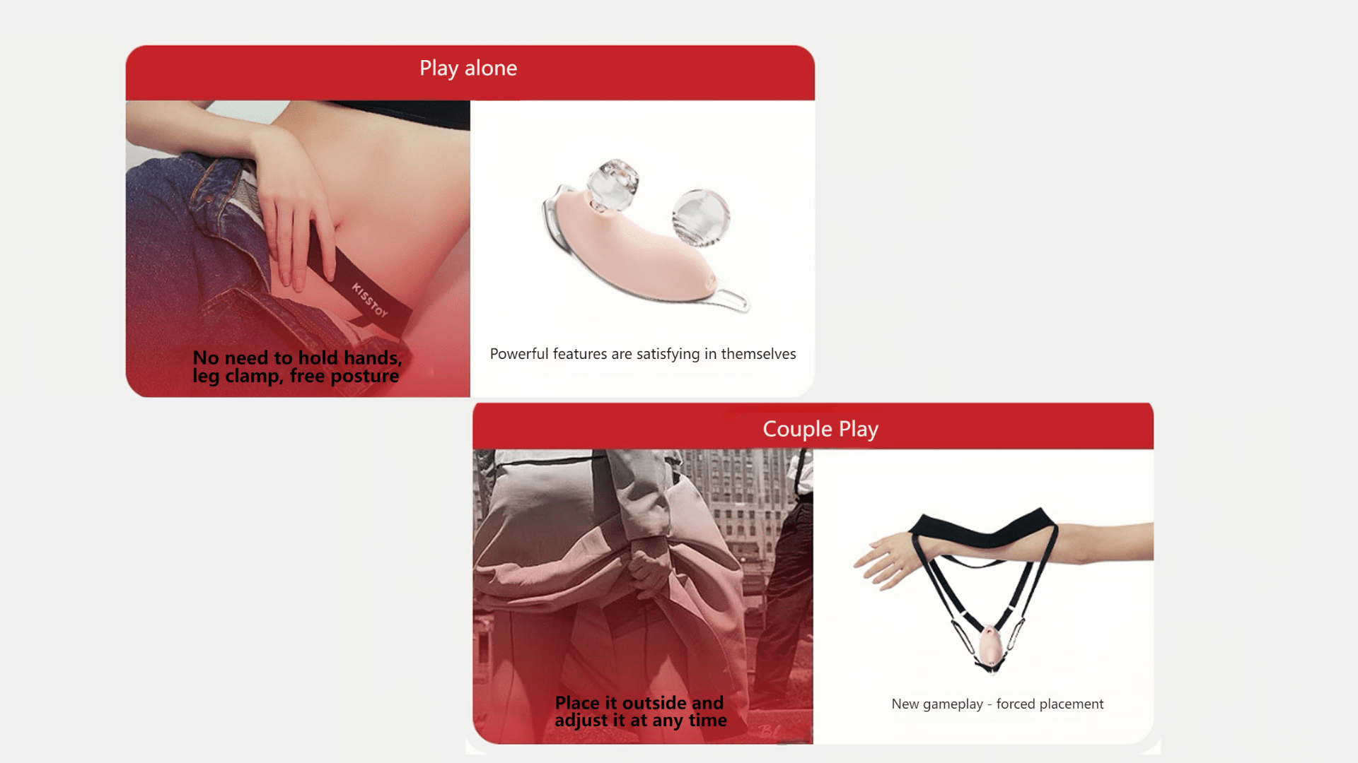 The wearable design, paired with high-elastic lace-up pants, allows for flexible use while standing, sitting, walking, or jumping, making it seamless for public wear.