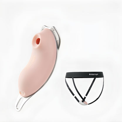 KISSTOY Milu Sucking Wearable Sex Toy - 5 levels of instant C-spot suction, precisely covering over 8,000 nerve endings outside the urethra, beginner-friendly.