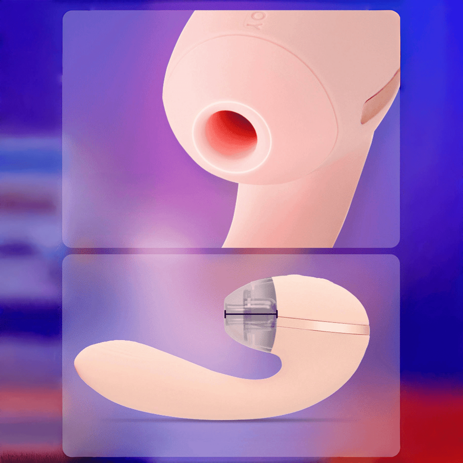 The widened and deepened suction opening precisely covers the sensitive area of ​​the urethra, gently attracting over 8,000 nerve endings. The threaded vibrator head penetrates 3-5cm deep into the vagina, providing a multi-dimensional sensation of scraping, rubbing, brushing, and scratching.