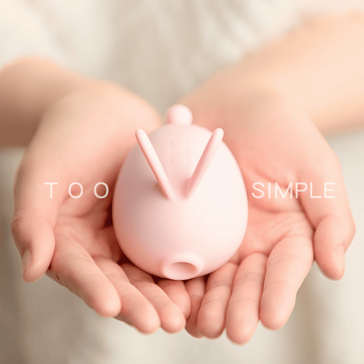 Close-up of the cute bunny design. The silicone material is soft and skin-friendly, and the design offers a camouflage effect to avoid awkward situations.