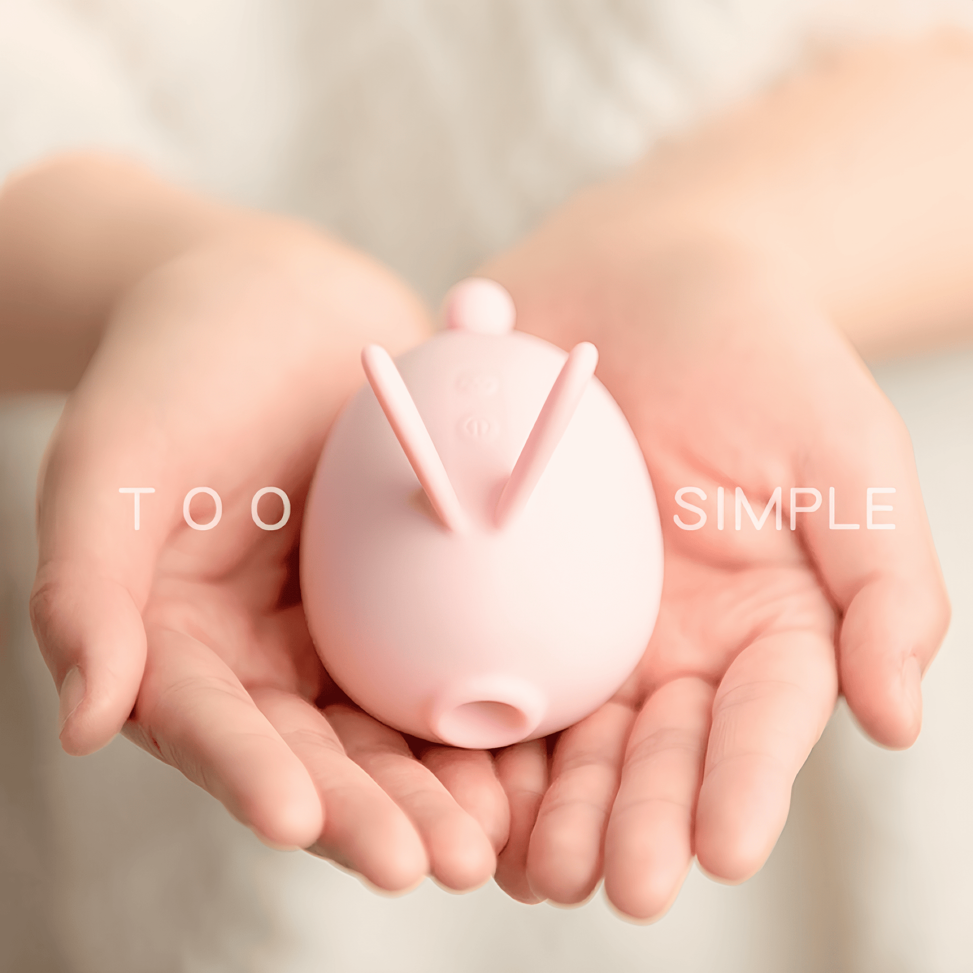 Close-up of the cute bunny design. The silicone material is soft and skin-friendly, and the design offers a camouflage effect to avoid awkward situations.