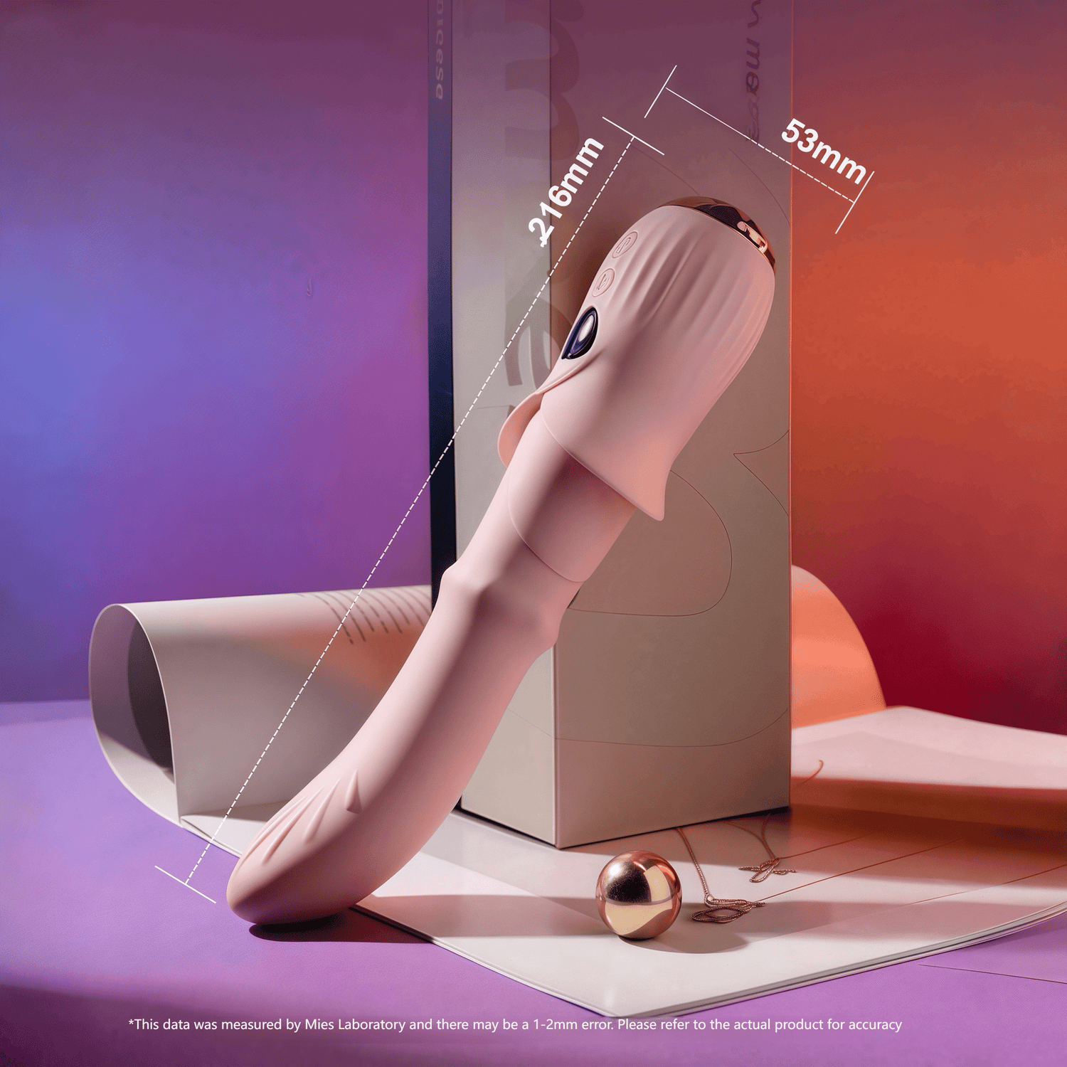 Meese's GIGI vibrator features ball-sliding technology and a reciprocating, peristaltic design, simulating a realistic in-and-out sensation.