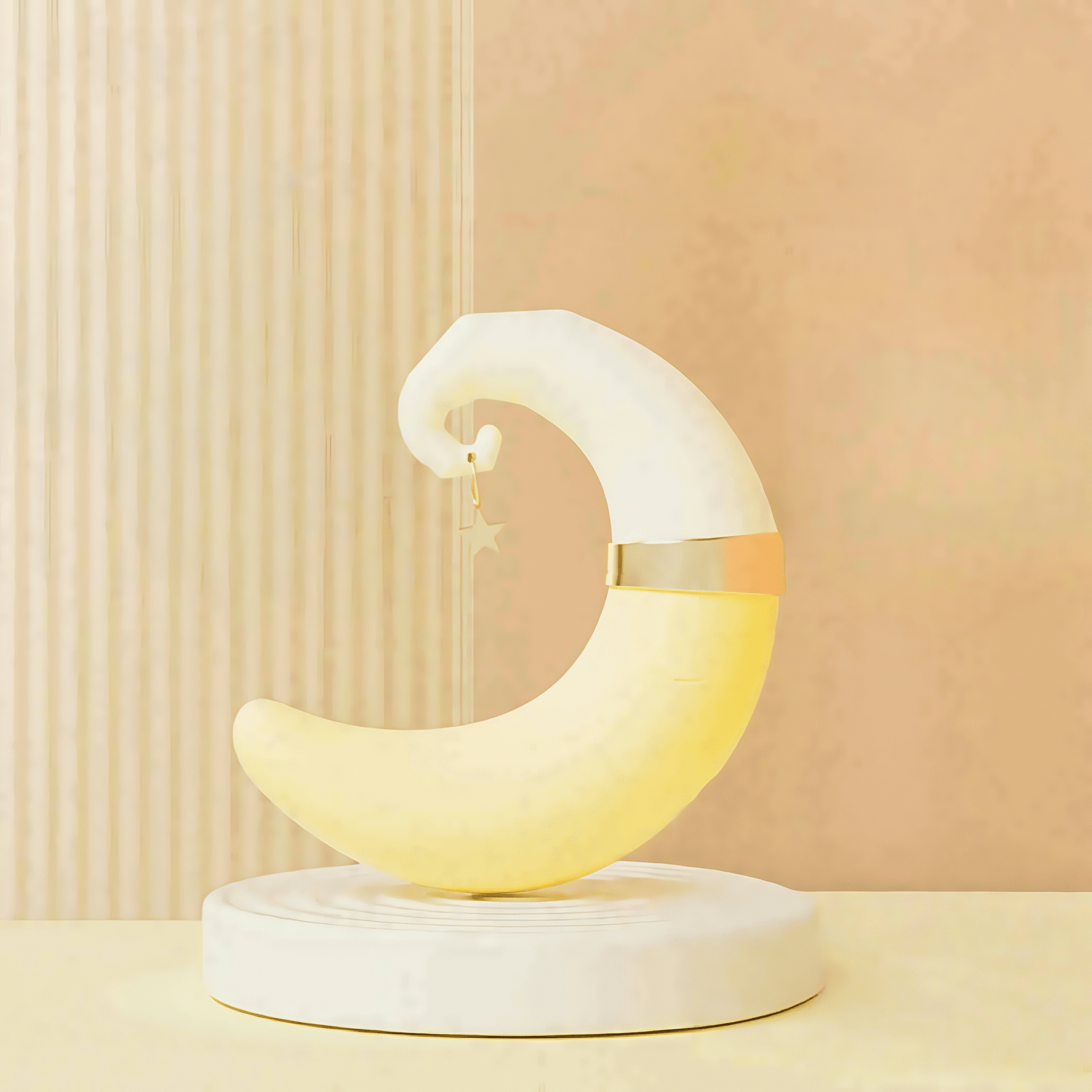 The meese-moon massaging stick is available in sunrise yellow, featuring a stylish design and discreet shape, making it a perfect gift.