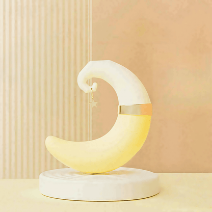 The meese-moon massaging stick is available in sunrise yellow, featuring a stylish design and discreet shape, making it a perfect gift.