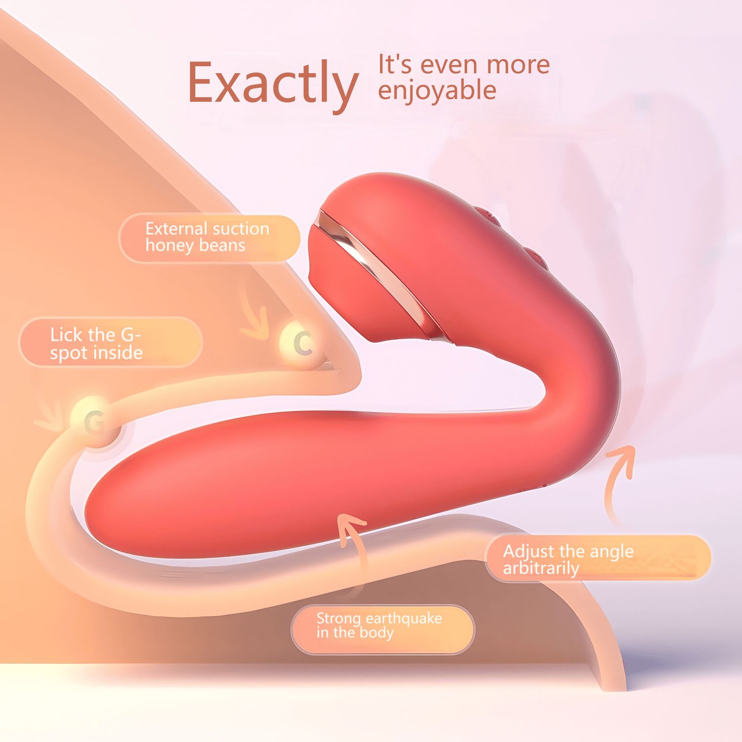 360° flexible body adjustment to accommodate different body shapes and angles, ergonomically designed
