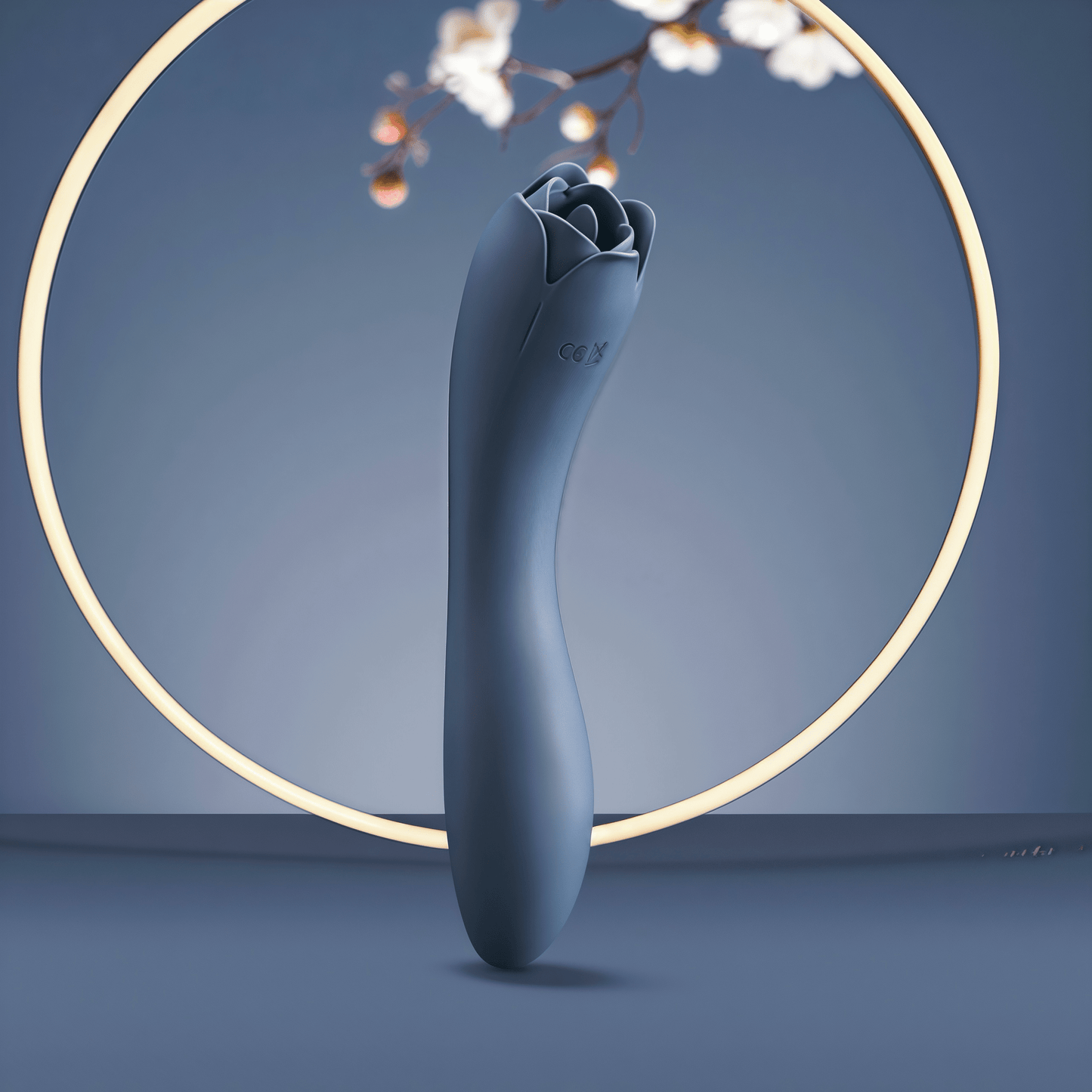 Enchanting Blue version, close-up of the DC charging port, supports 90 minutes of long-lasting battery life