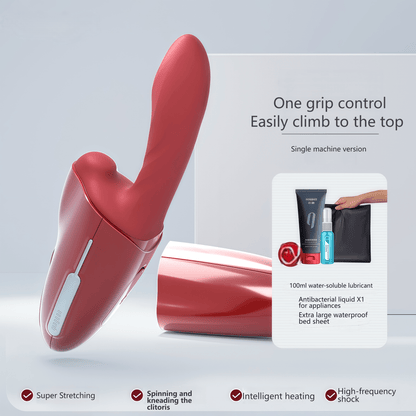 The Qingnan No9 Basic Vibrator Set includes the main unit, charging cable, instruction manual, spiked cap, and controller, meeting basic usage needs.