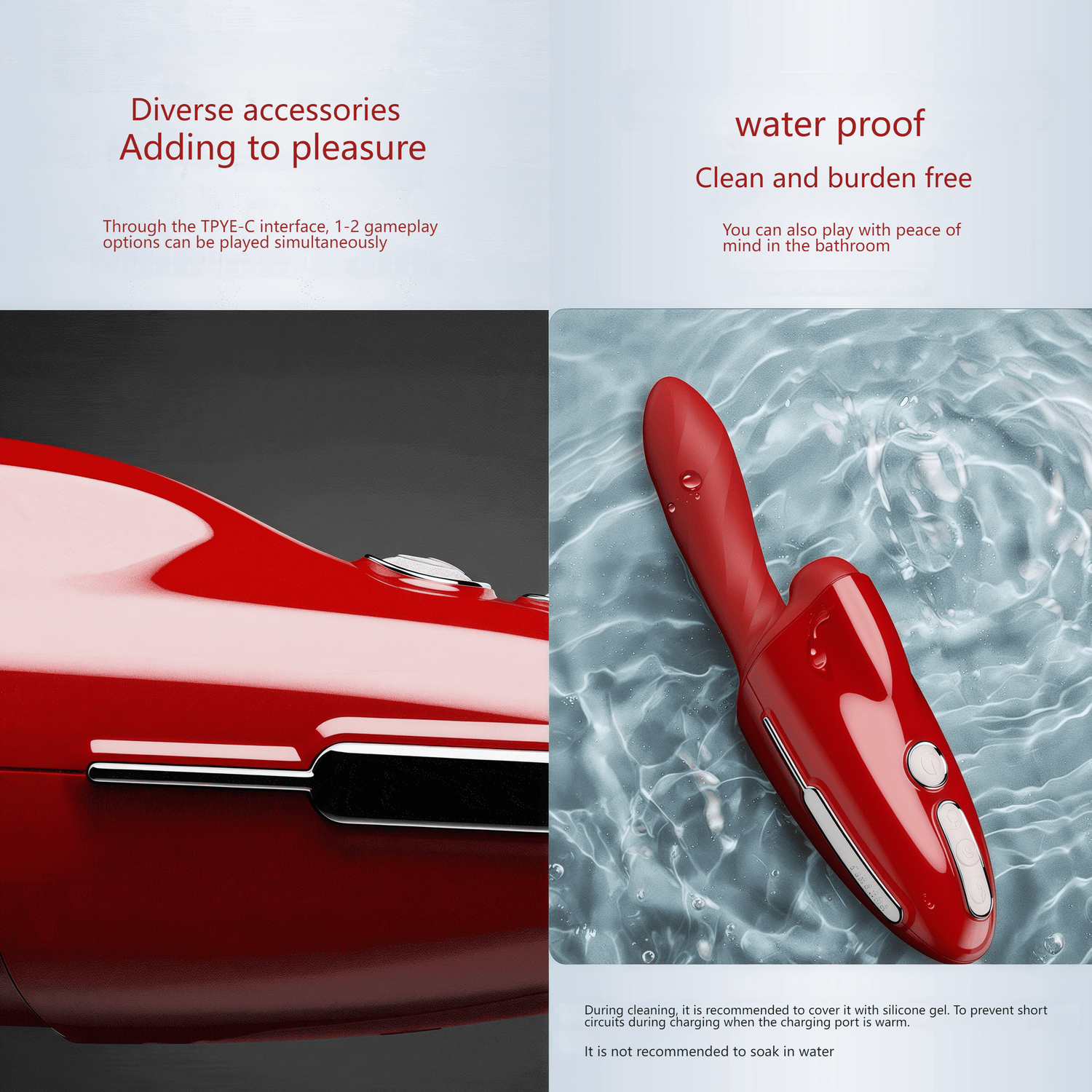 IPX4 waterproof rating and splash-proof design ensure worry-free daily use. A large 2000mAh battery provides ≤70 minutes of battery life and ≤180 minutes of charging time.