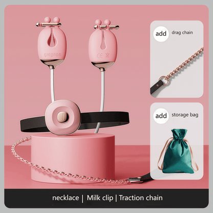 This pink collar set is perfect for everyday wear, featuring a stylish accessory design.