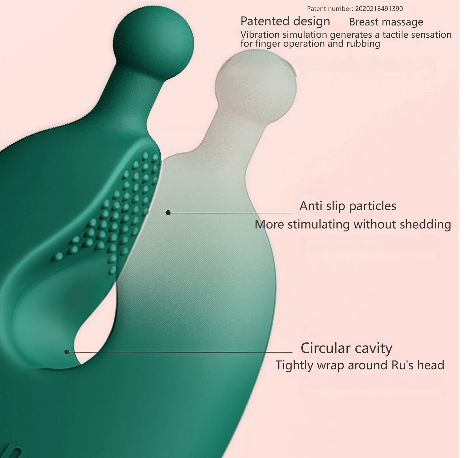 Nipple clamp set with non-slip granular design and soft, elastic silicone material suitable for varying sensitivity levels.