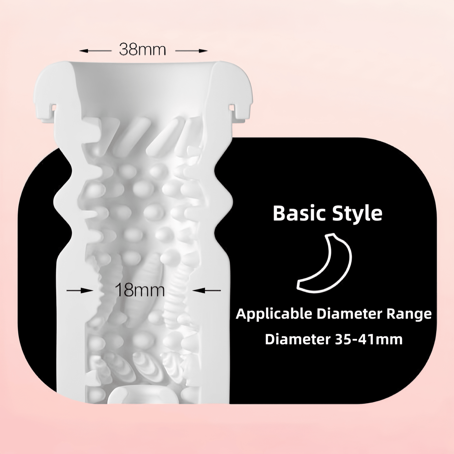 Three interchangeable soft-sleeve designs: basic, firm, and comfortable, to accommodate different size preferences and meet personalized needs.