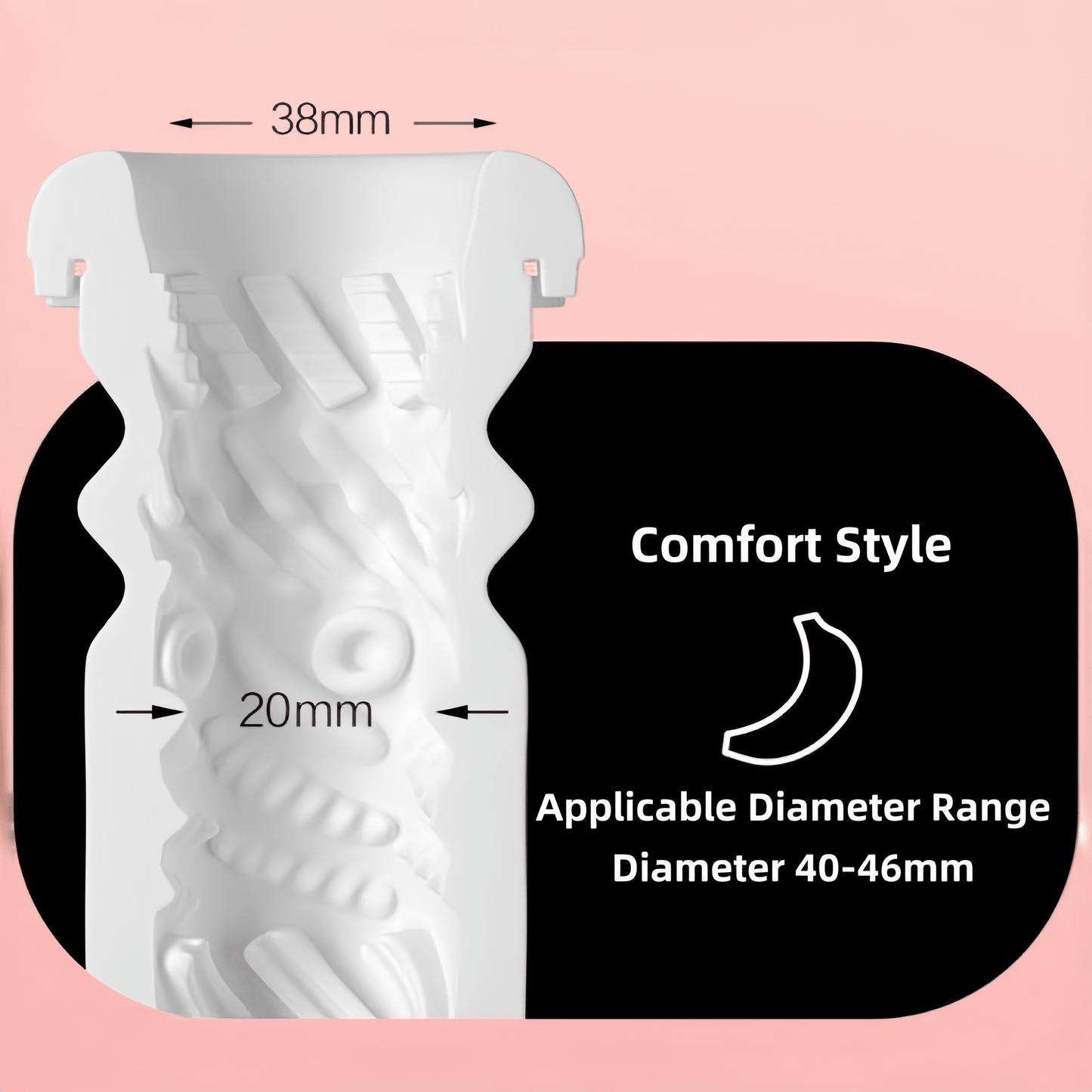 Three interchangeable soft-sleeve designs: basic, firm, and comfortable, to accommodate different size preferences and meet personalized needs.