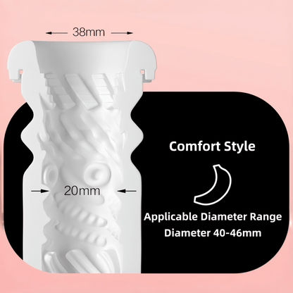 Three interchangeable soft-sleeve designs: basic, firm, and comfortable, to accommodate different size preferences and meet personalized needs.