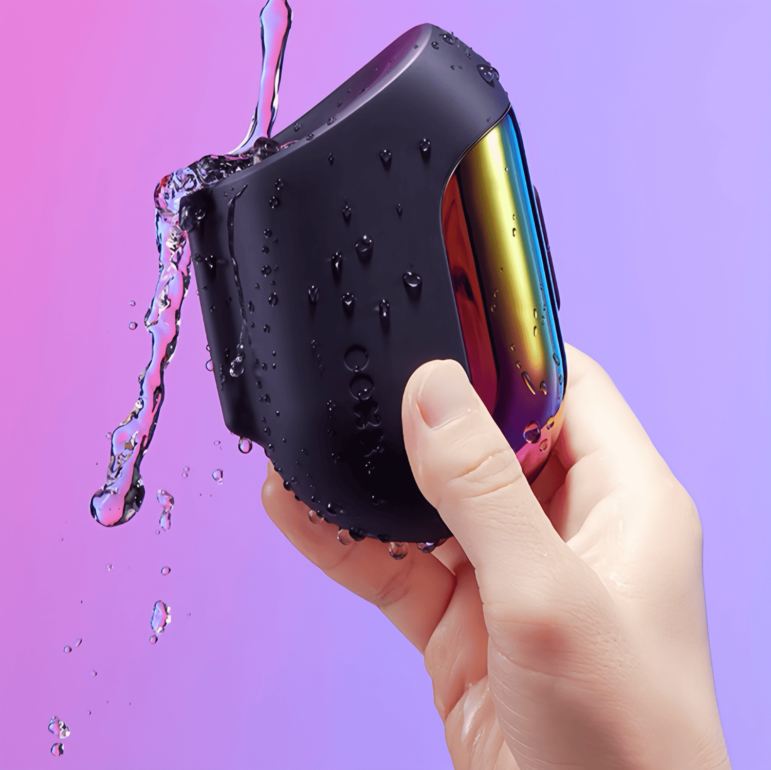 IPX7 waterproof, bathroom-safe, for unrestricted training.