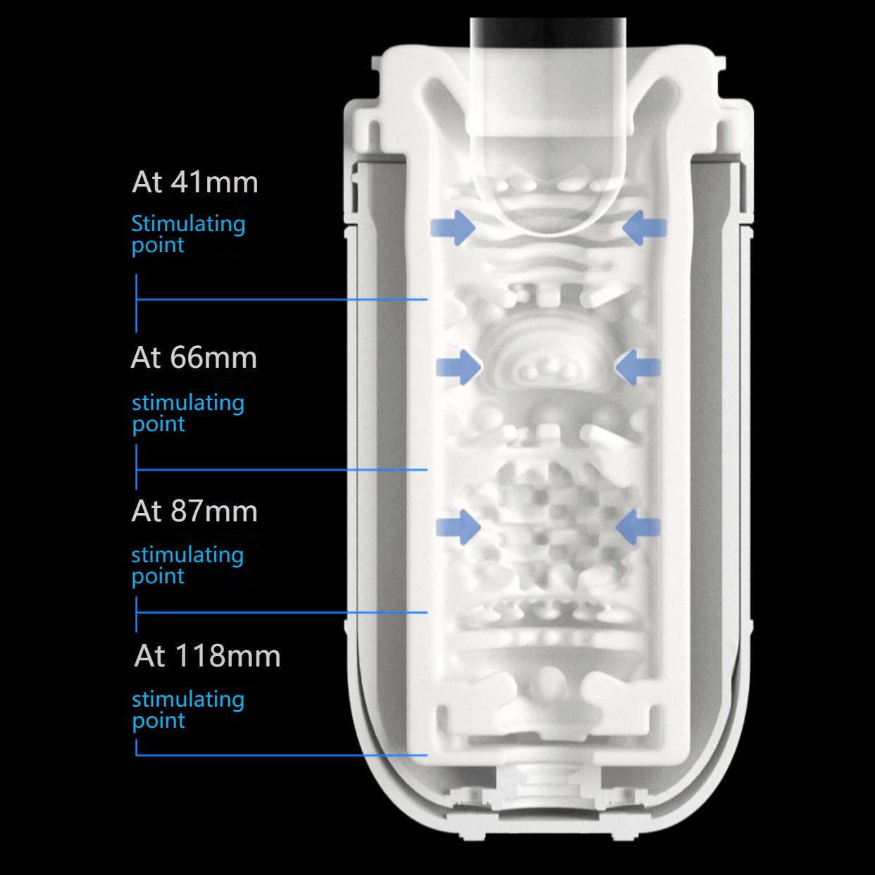 167mm ultra-long telescopic stroke accommodates varying depths and enhances the immersive experience.